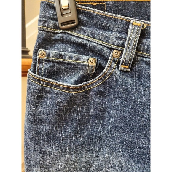 Old Navy Women's Blue Denim Cotton Mid Rise Regular Stretch Jeans Pants Size 8 - Picture 4 of 12